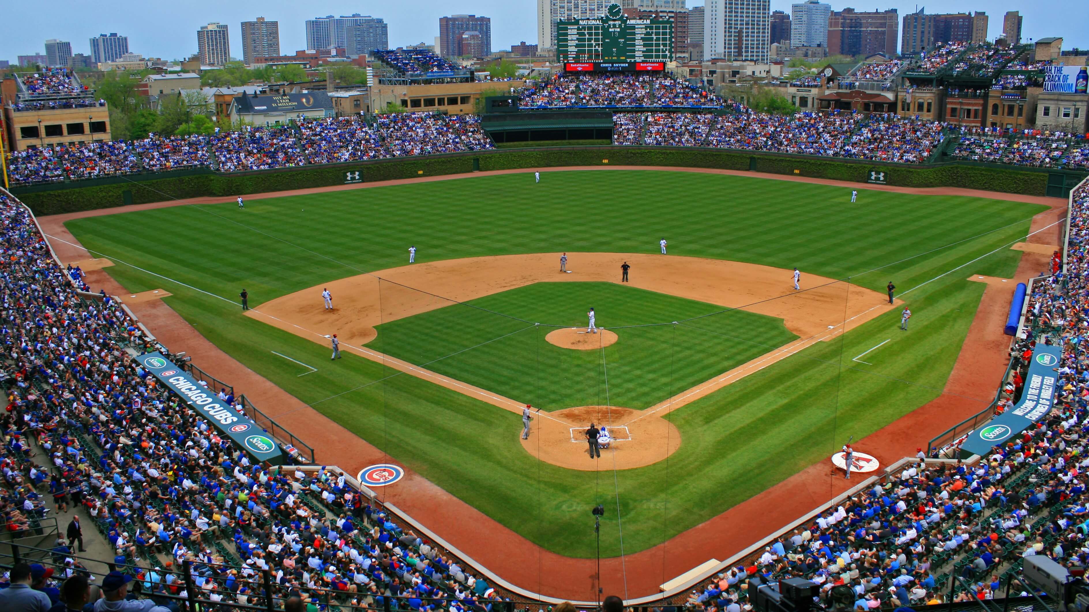 Image of Person, People, Field, Baseball, Baseball Game, City, Hat, Arena, Stadium, 