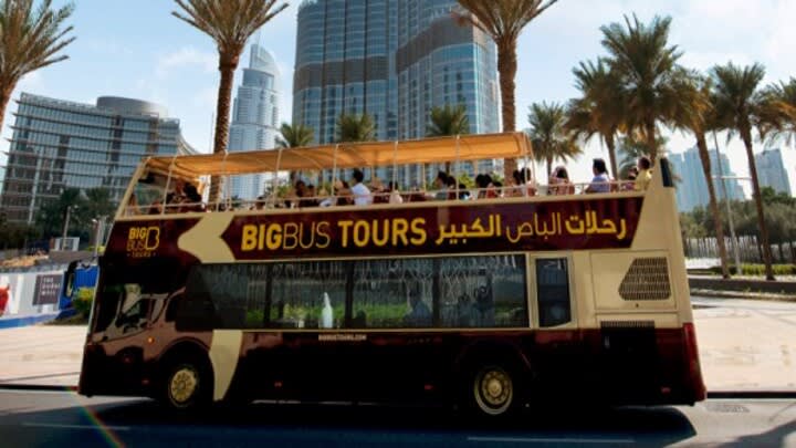 Image of Bus, Vehicle, Person, City, Tour Bus,