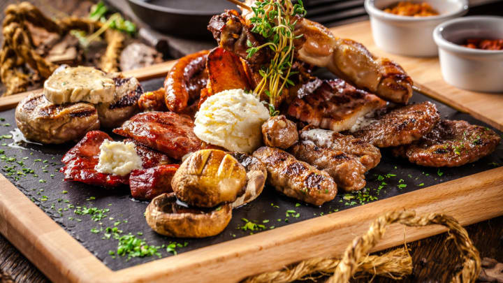 Image of Food, Food Presentation, Dish, Meal, Platter, Brunch, Burger,