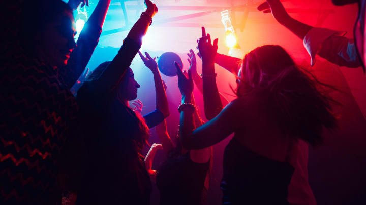 Image of Urban, Adult, Female, Person, Woman, Male, Man, Club, Night Life,