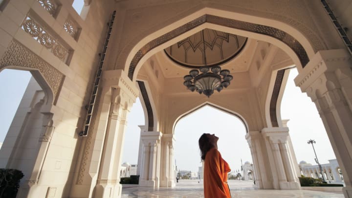 Image of Person, Chandelier, Lamp, 