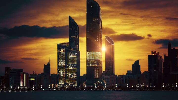 Image of City, Urban, Cityscape, High Rise, Metropolis, Skyscraper, Office Building, Downtown, 