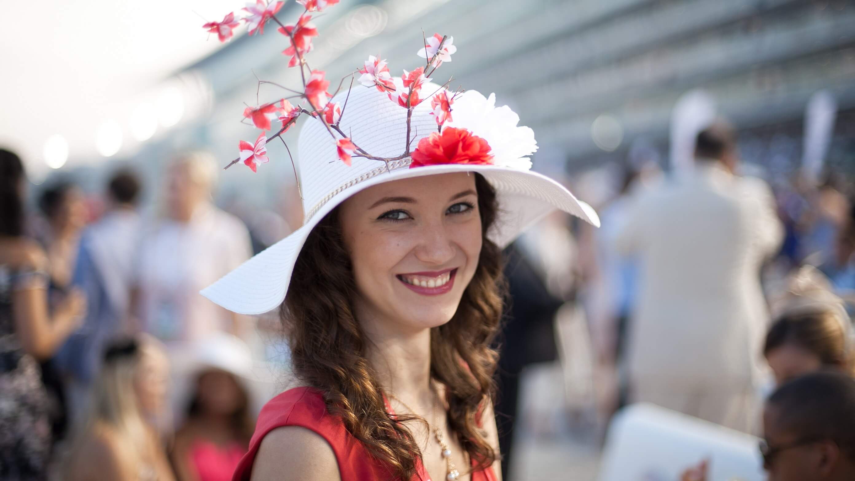 Image of Hat, Face, Happy, Head, Person, Smile, Sun Hat, Photography, Portrait, Adult, Female, Woman, Boy, Child, Male, Accessories, Jewelry, Necklace, Baseball Cap, Cap, Man, Glasses, Girl, Flower, 