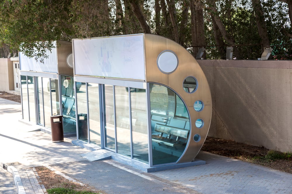 Image of Bus Stop, Outdoors, Shelter, Door, 