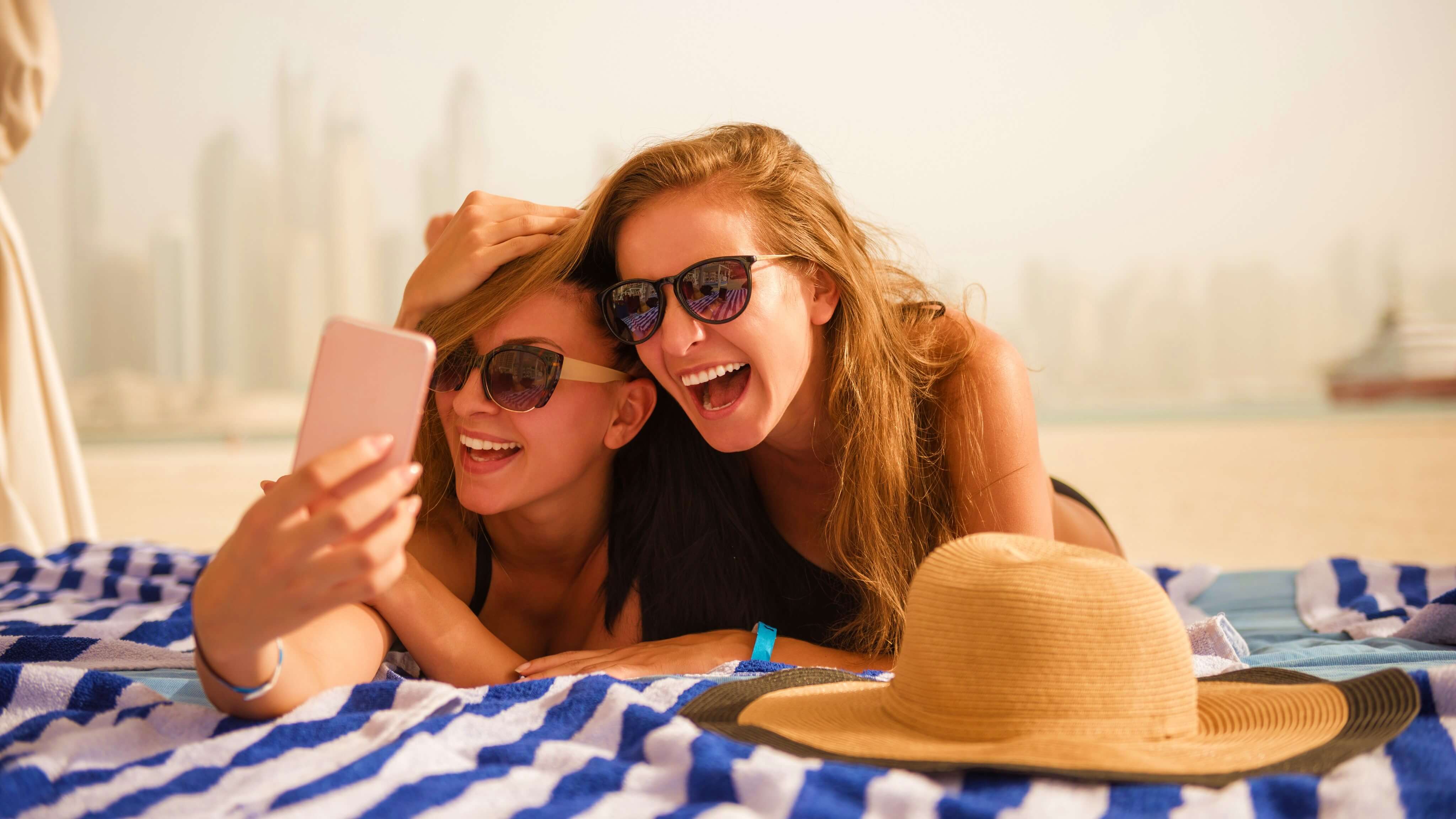 Image of Head, Person, Face, Selfie, Adult, Female, Woman, Hat, Happy, Accessories, Glasses, Girl, Teen, 