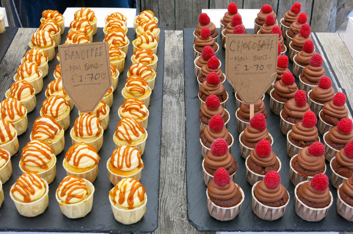 Image of Cream, Dessert, Food, Icing, Cake, Cupcake, Dining Table, Shop, Ice Cream,
