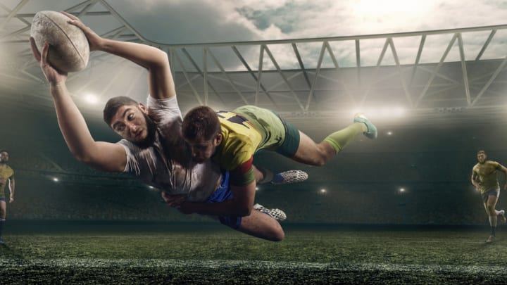 Image of People, Person, Boy, Child, Male, Rugby, Rugby Ball, Sphere,