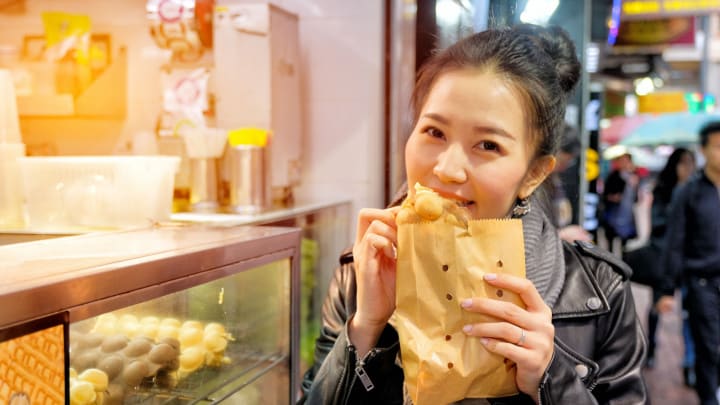 Image of Child, Female, Girl, Person, Eating, Food, Face, Head, 