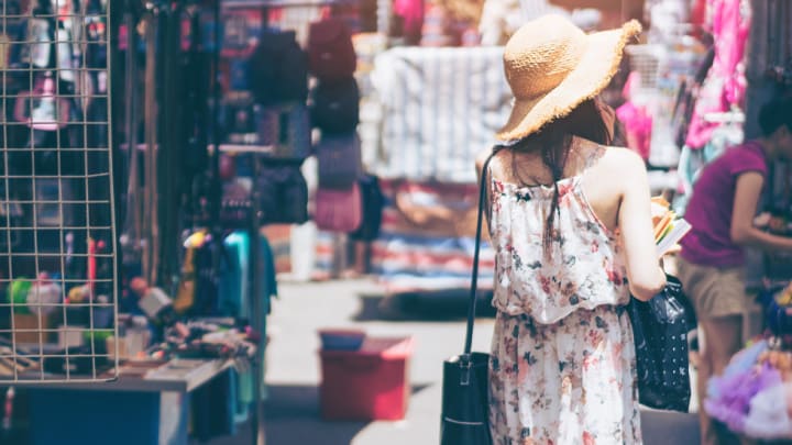 Image of Hat, Sun Hat, Accessories, Bag, Handbag, Adult, Male, Man, Person, Female, Woman, 