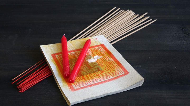 Image of Chopsticks, Food, Incense, 