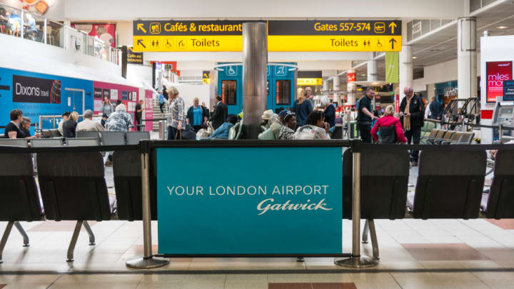 Image of Airport, Person, Indoors, Bag, Handbag, Shop, 