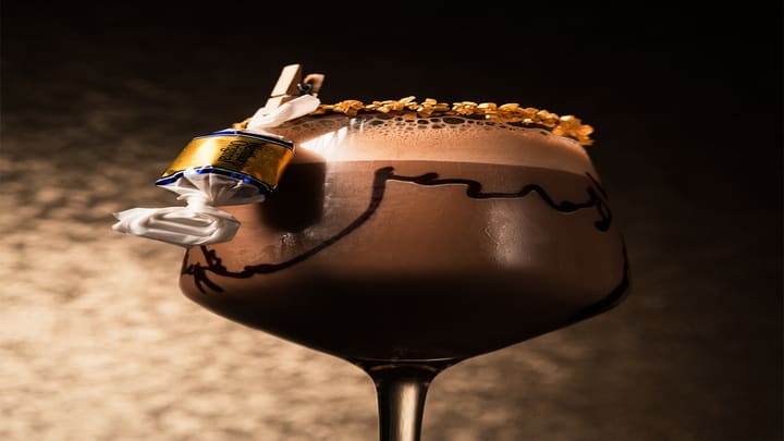 Image of Cup, Glass, Adult, Female, Person, Woman, Chocolate, Dessert, Food,