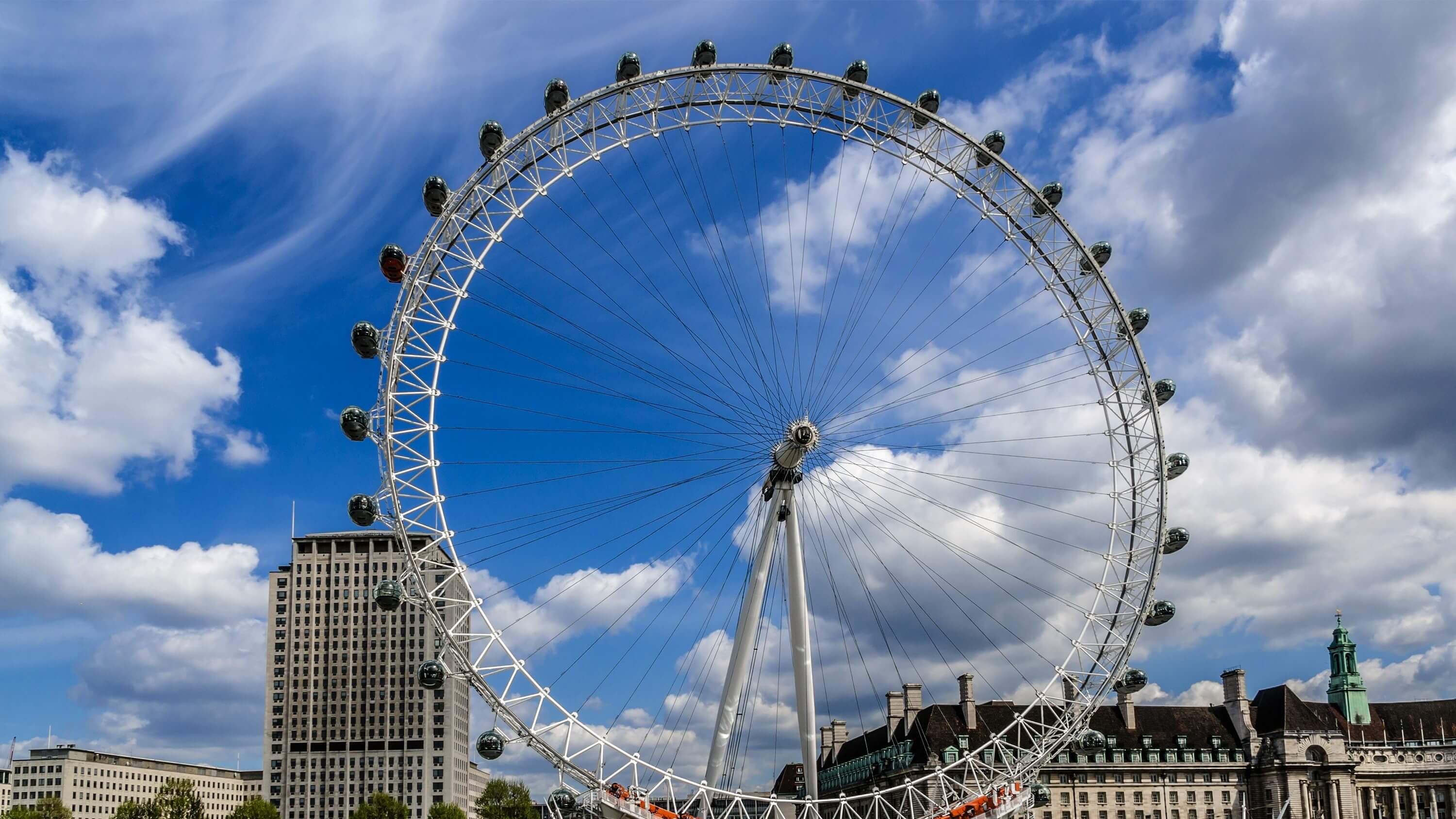 Image of Amusement Park, Ferris Wheel, Fun, City, Urban, Bird, 