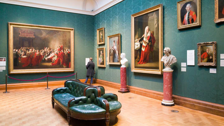 Image of Indoors, Museum, Person, Art, Fire Hydrant,