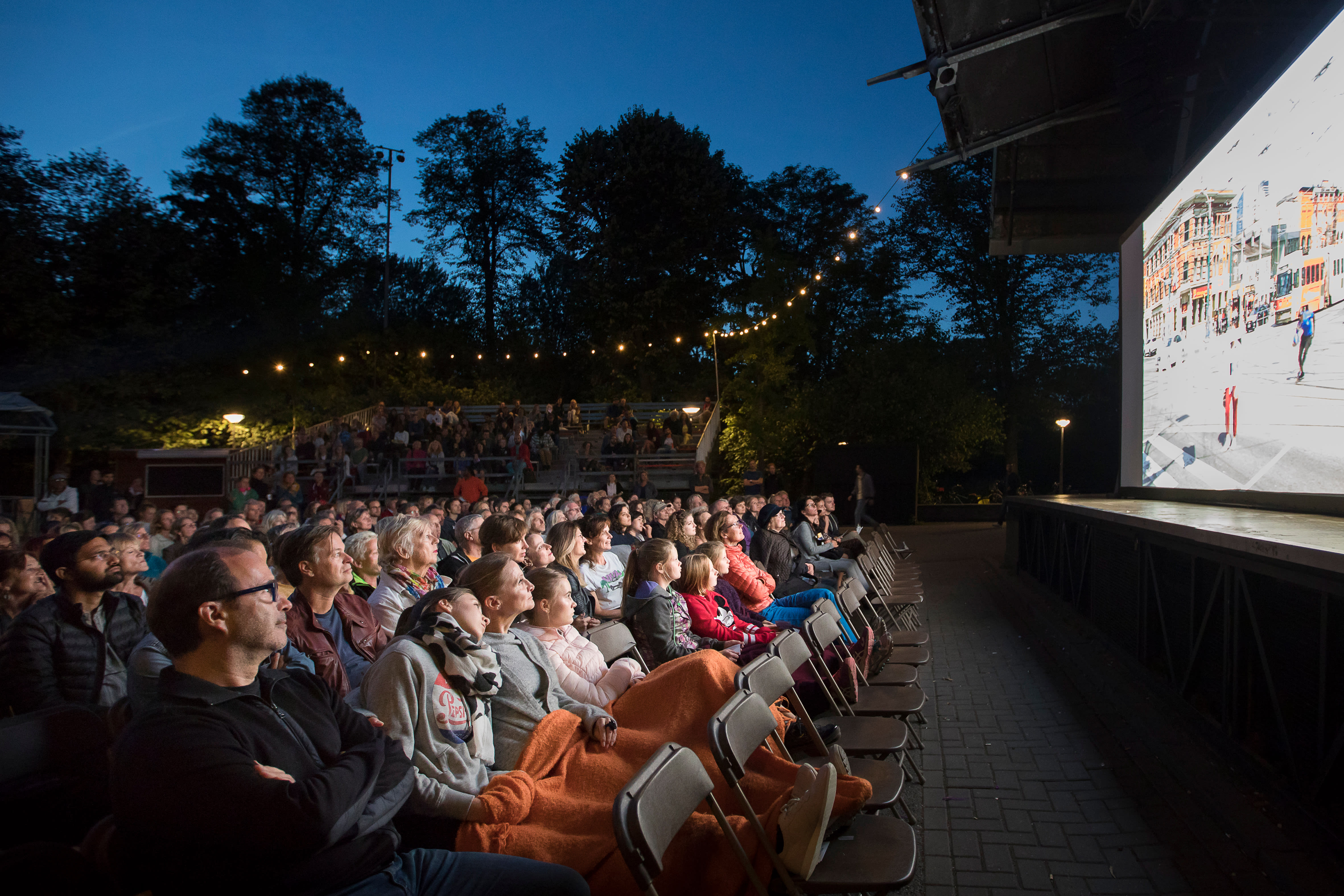 Image of People, Person, Crowd, Adult, Male, Man, Female, Woman, Audience, Cinema, 