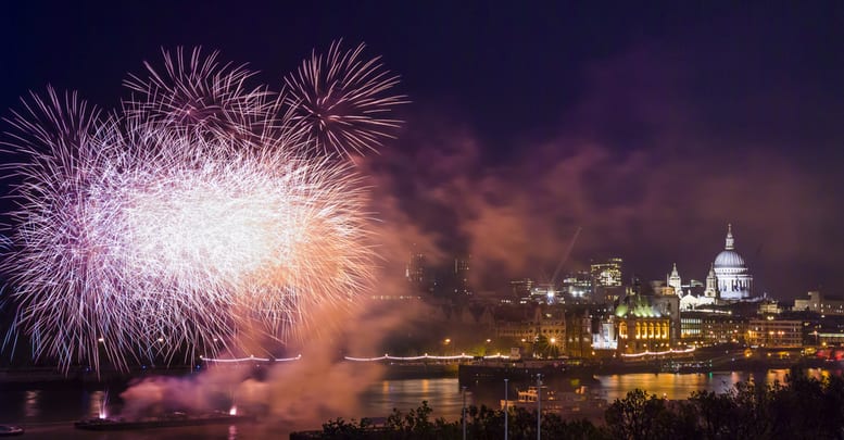 Image of Fireworks, Boat, 