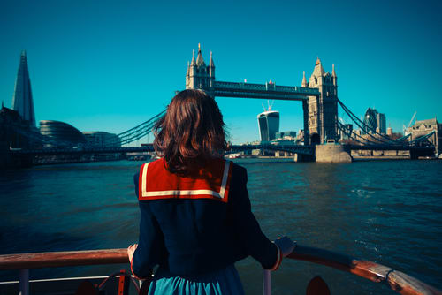 Image of Adult, Female, Person, Woman, Bridge, 