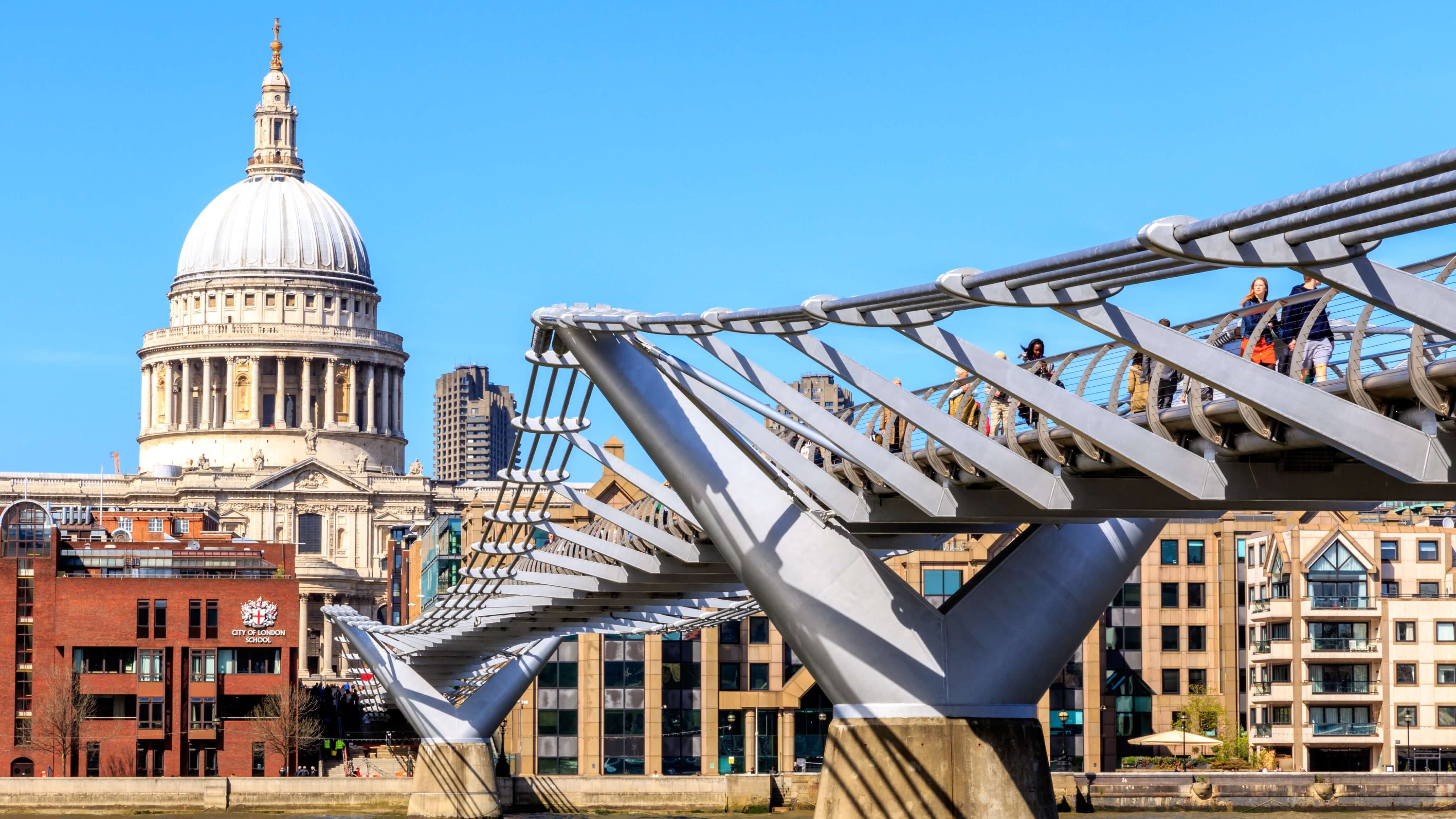 Image of Person, Church, Landmark, St. Paul Cathedral, 