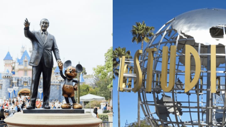 Disneyland vs Universal Studios Hollywood - Compare Major Differences