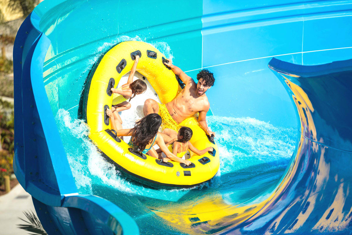 Image of Adult, Male, Man, Person, Female, Woman, Water, Child, Girl, Amusement Park, Water Park,