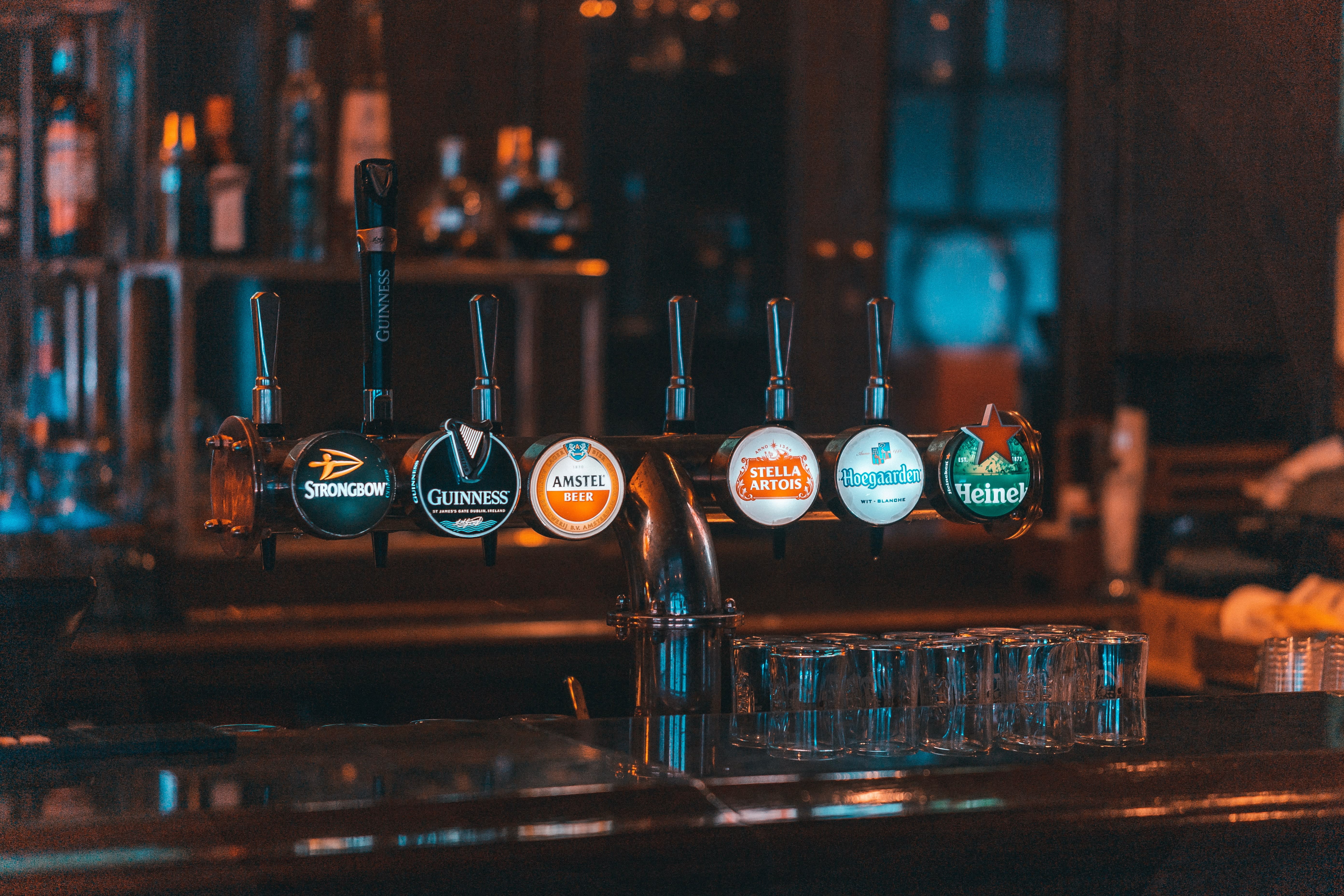 Image of Pub, Factory, Person, Alcohol, Bar, Bar Counter, Beverage, 