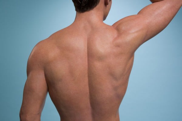 Image of Back, Person, Shoulder, Skin, Adult, Male, Man, 