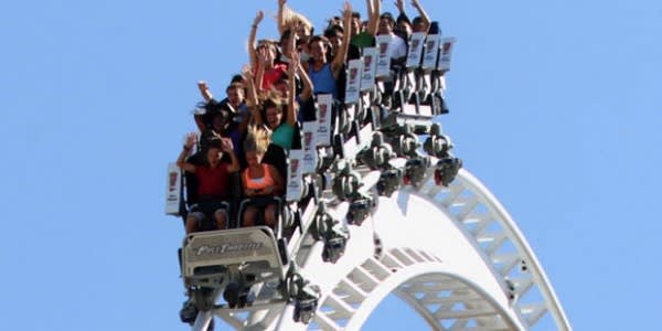 Image of Amusement Park, Fun, Roller Coaster, Person, 