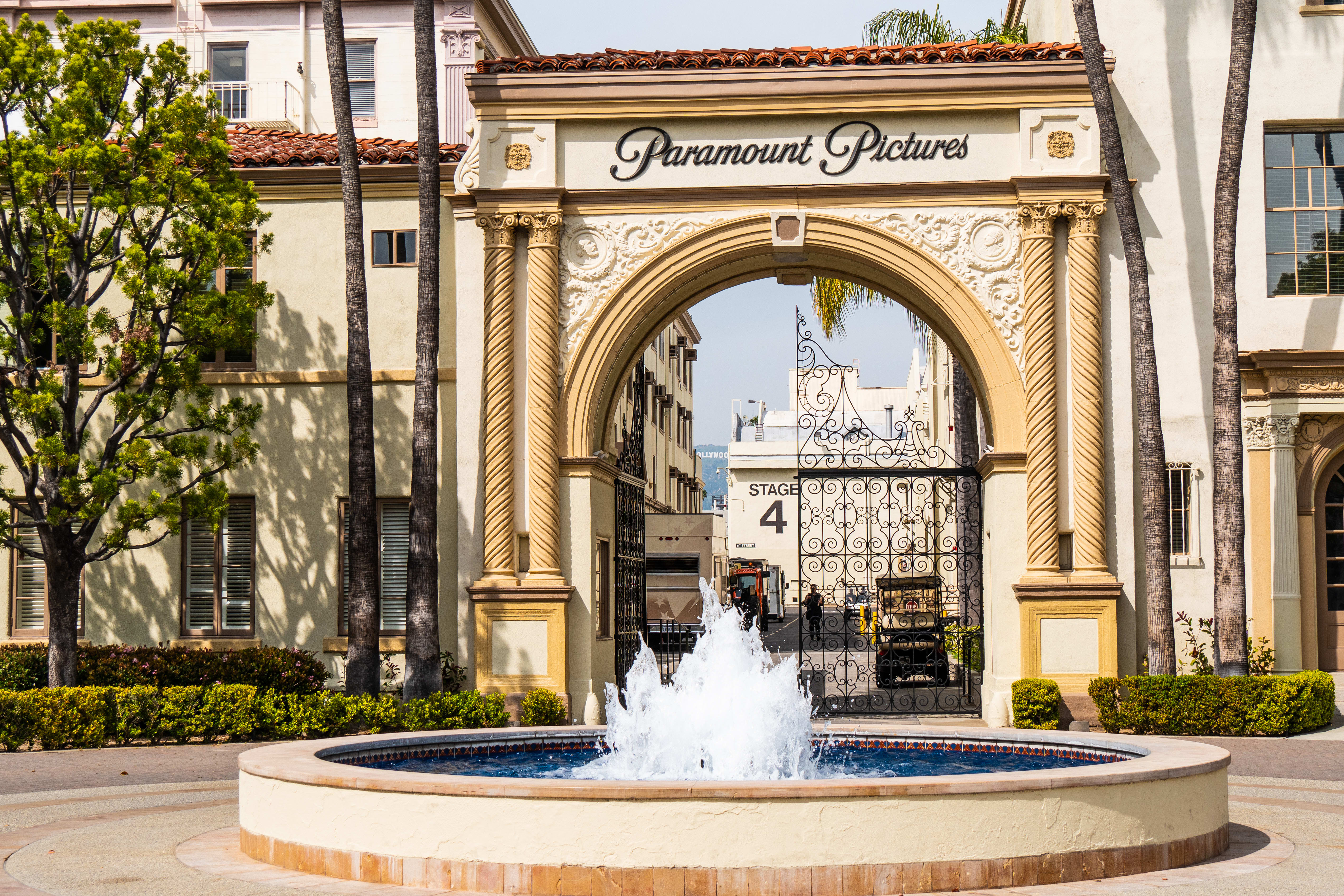 Image of Fountain, Water, City, Arch, Person, Urban, 