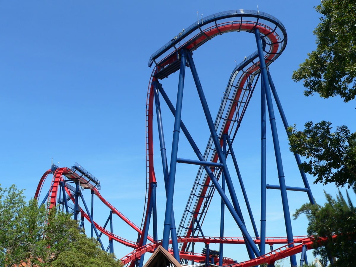 Image of Amusement Park, Fun, Roller Coaster,