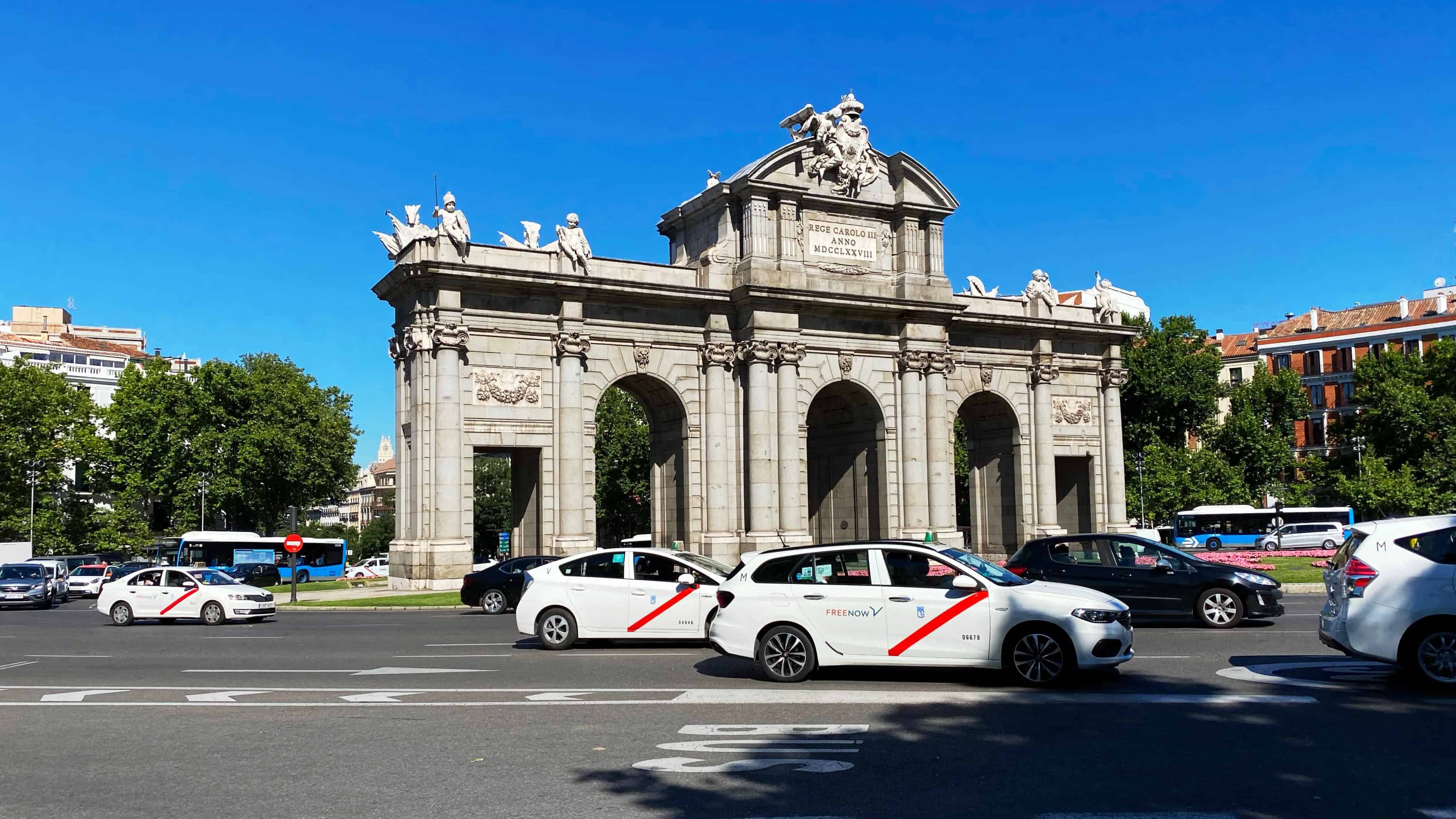 Image of Car, Vehicle, Arch, Person, Bus,
