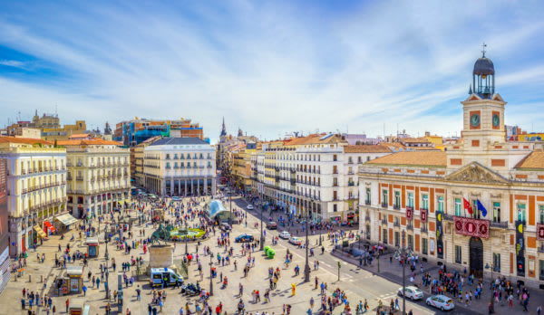 Image of City, Downtown, Urban, Road, Street, Town Square, Car, 