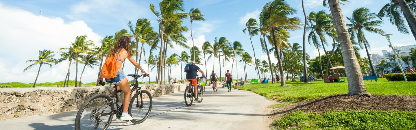 Image of Summer, Bicycle, Vehicle, Person, Child, Female, Girl, Cycling, Walking, 