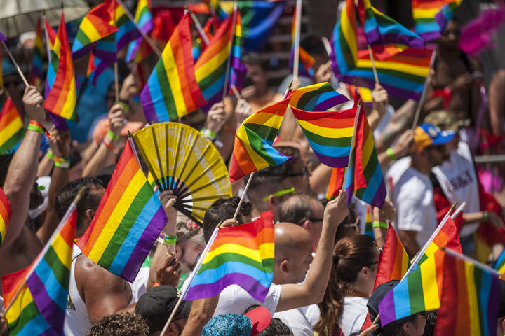 Image of Parade, Person, Pride Parade, Boy, Child, Male, Adult, Man, 