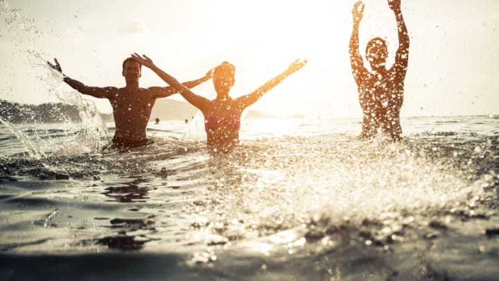 Image of Person, Swimming, Water, Water Sports, Swimwear, Summer, Boy, Child, Male, Face, Head, Photography, Portrait, Adult, Man, Nature, Outdoors, Sea, 