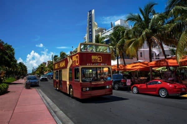 Image of Car, Vehicle, Bus, Urban, City, Person, 