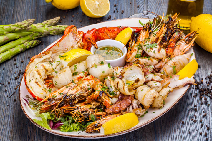 Image of Dish, Food, Meal, Platter, Food Presentation, Dining Table,