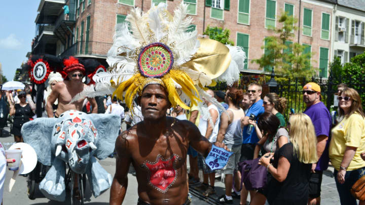 Image of Carnival, Adult, Male, Man, Person, Female, Woman, 