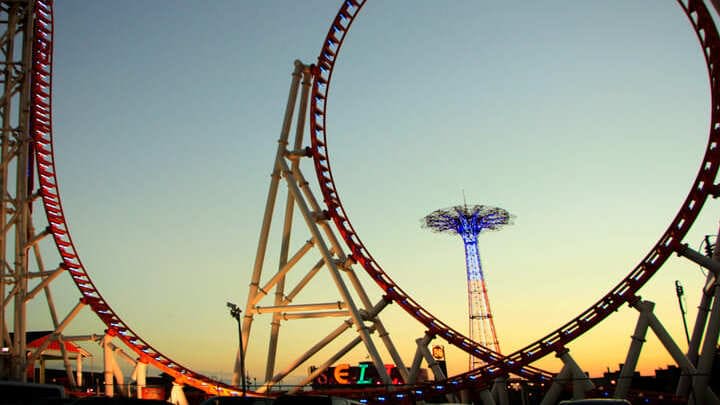 Image of Amusement Park, Fun, Roller Coaster, 