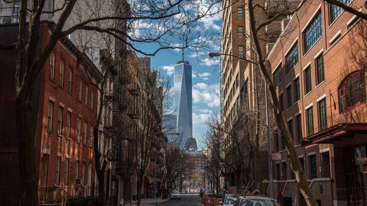 Image of City, Road, Street, Urban, Neighborhood, Alley, Cityscape,