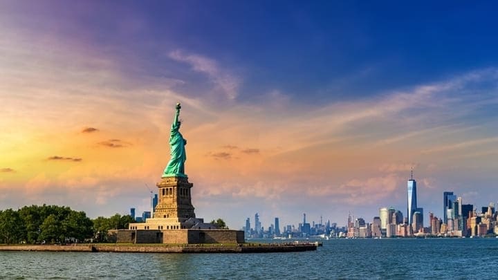 Image of Art, Sculpture, Statue, Landmark, Statue of Liberty, 