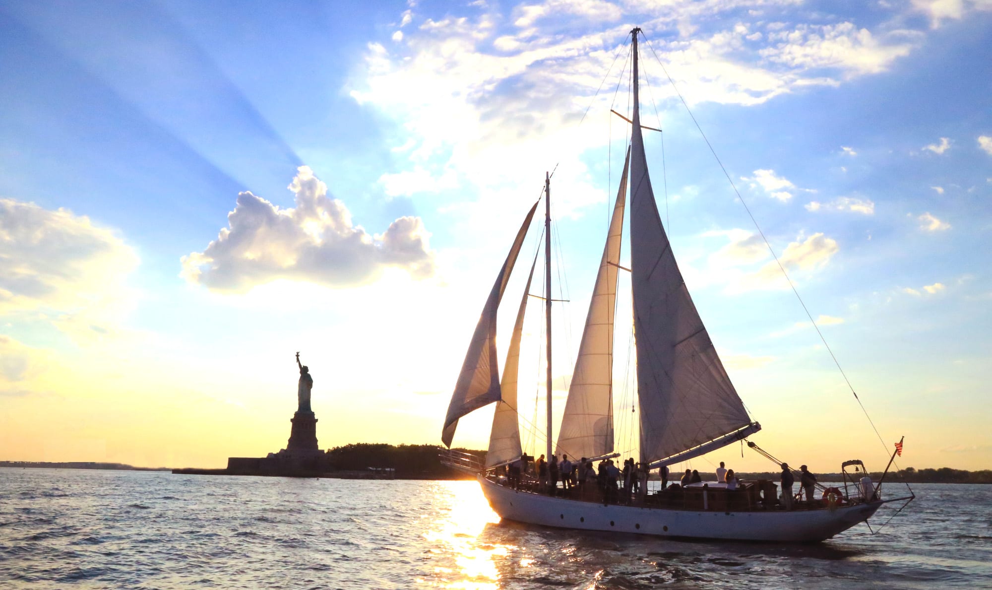 Image of Boat, Sailboat, Vehicle, Yacht, Nature, Outdoors, Sky, Person, Cloud, Watercraft, Water, Waterfront, 