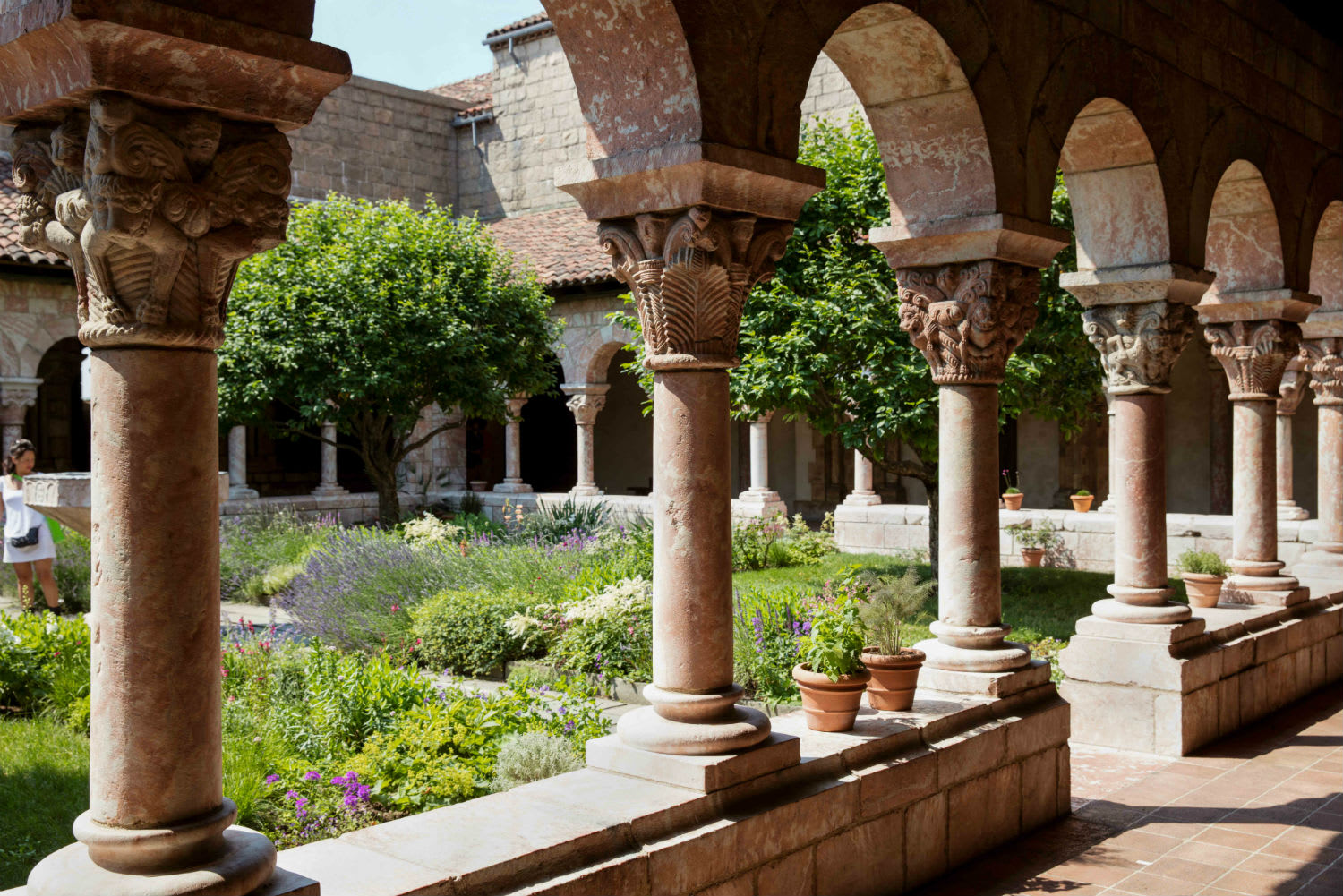 Image of House, Housing, Villa, Arch, Plant, Person, Portico, Hacienda, 