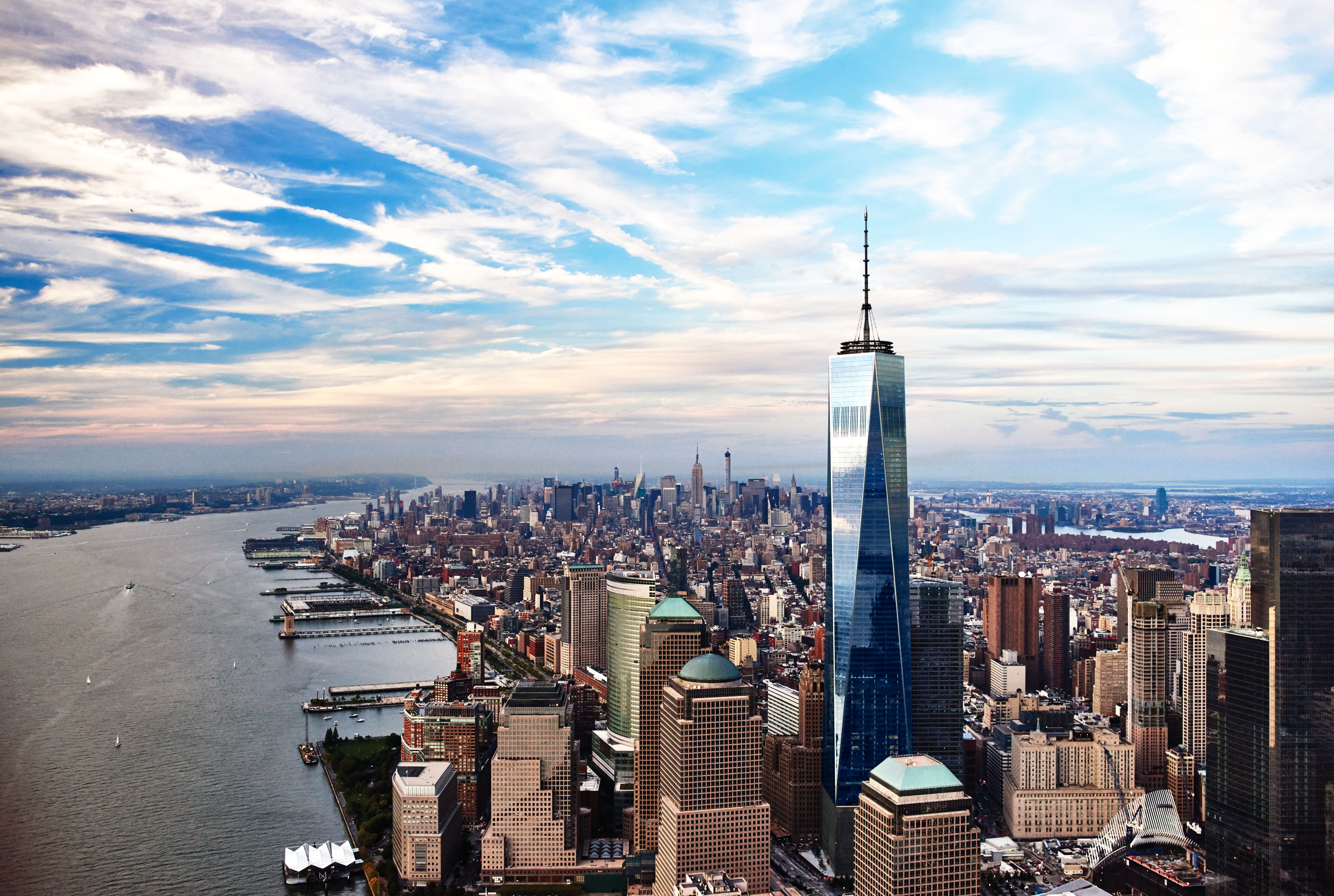 freedom tower new york skyline