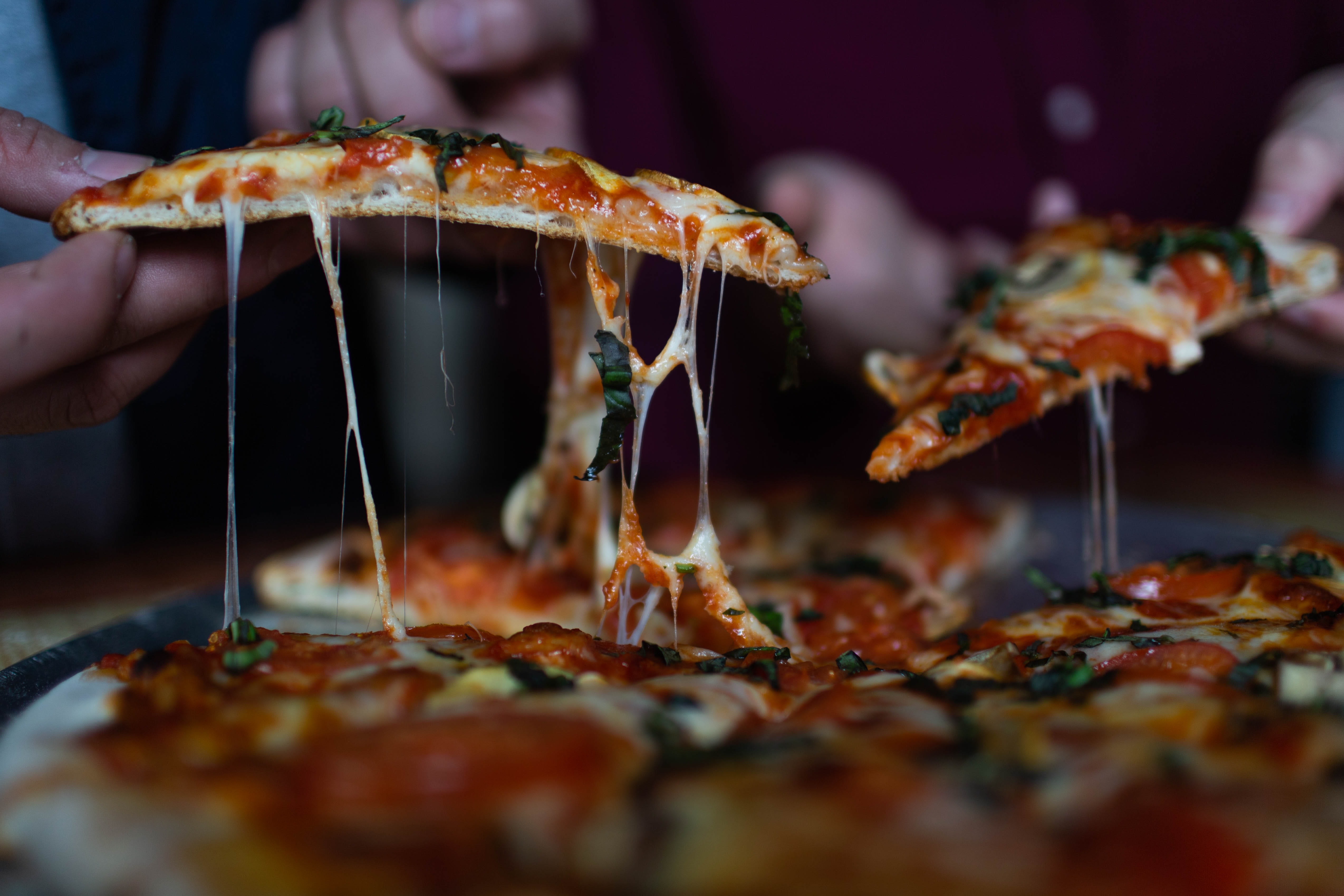 Image of Food, Pizza, Food Presentation, Adult, Bride, Female, Person, Woman, 