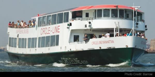 Image of Boat, Ferry, Vehicle, Person, 