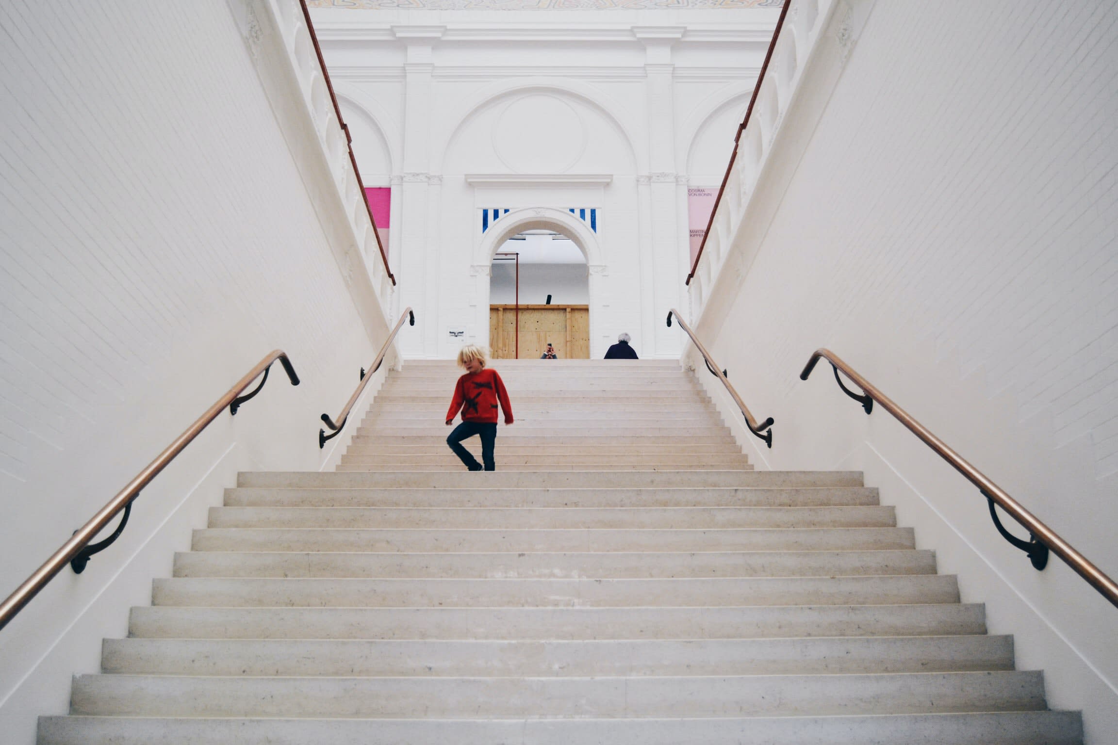 Image of House, Housing, Staircase, Handrail, Person, 