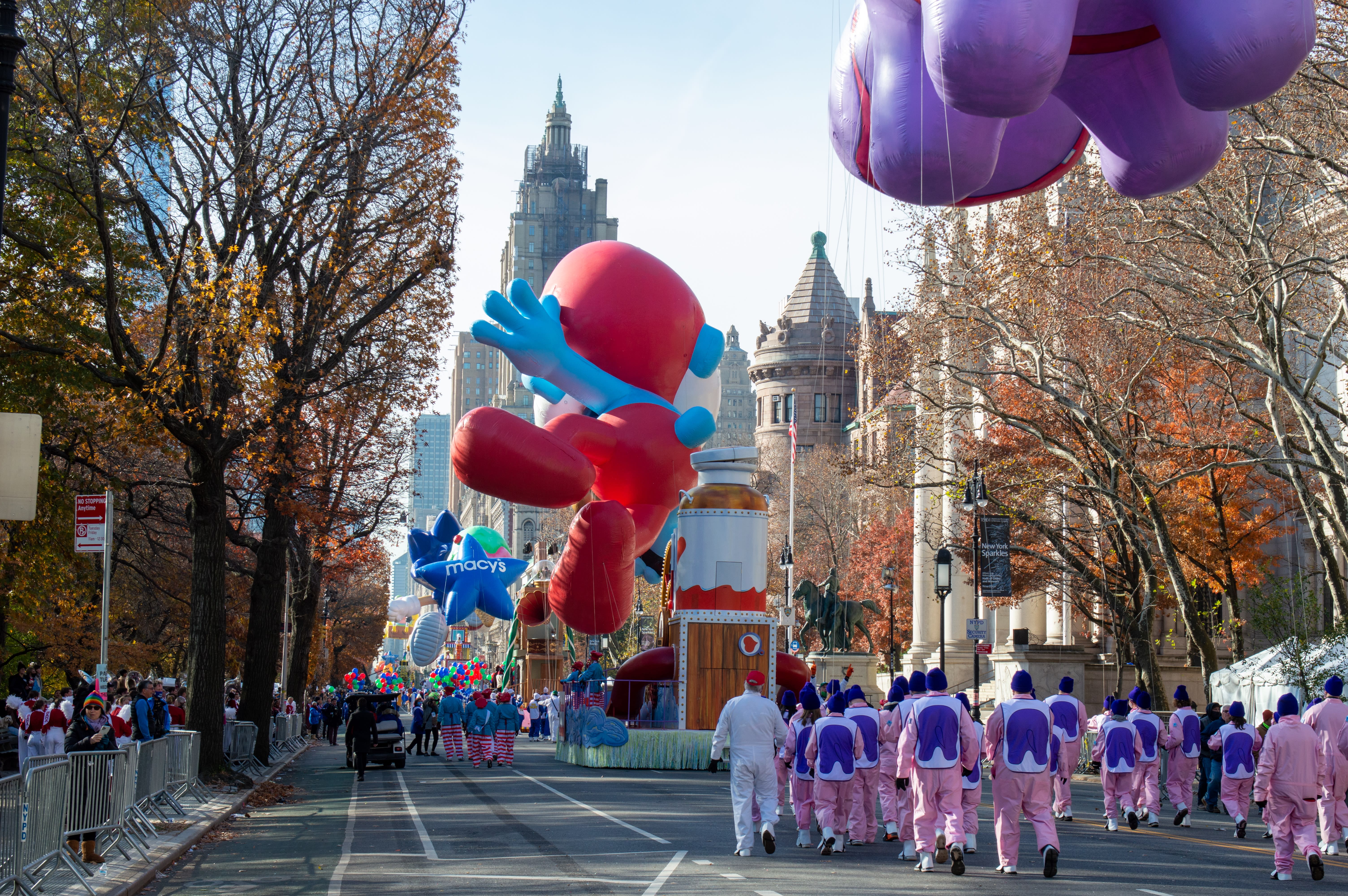 Image of City, People, Person, Road, Street, Urban, Shoe, Hat, Balloon, Car, 