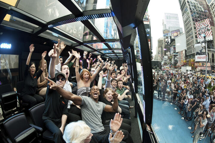 Diversión en el tour The Ride en Nueva York