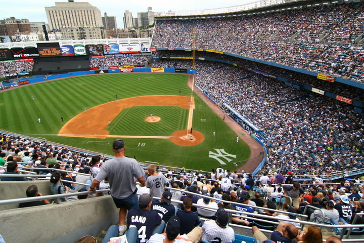 Image of People, Person, Adult, Male, Man, Field, City, Baseball, Baseball Game, Boy, Child, Arena, 