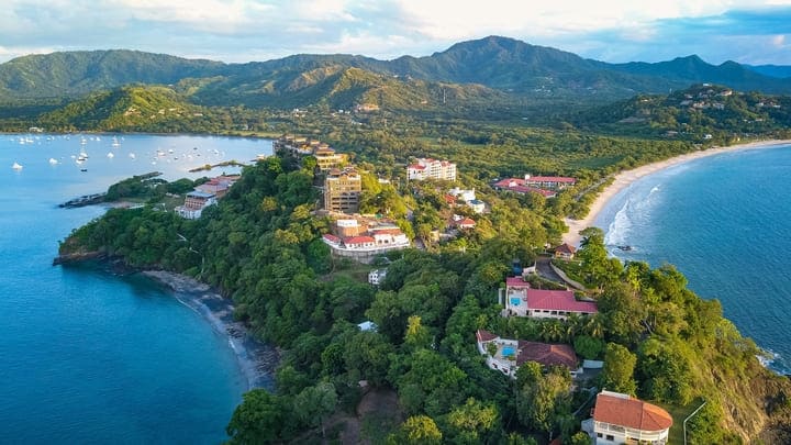 Image of Nature, Outdoors, Sea, Water, Shoreline, Coast, Building, Aerial View, 